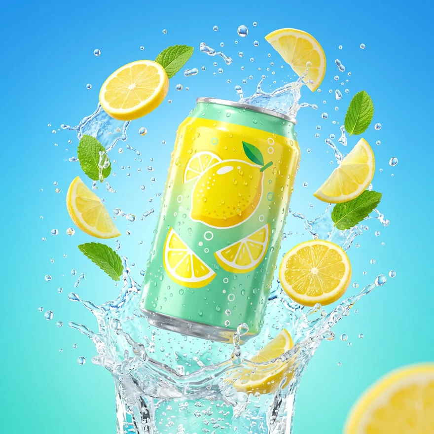 Cartoon ad made from the product photo